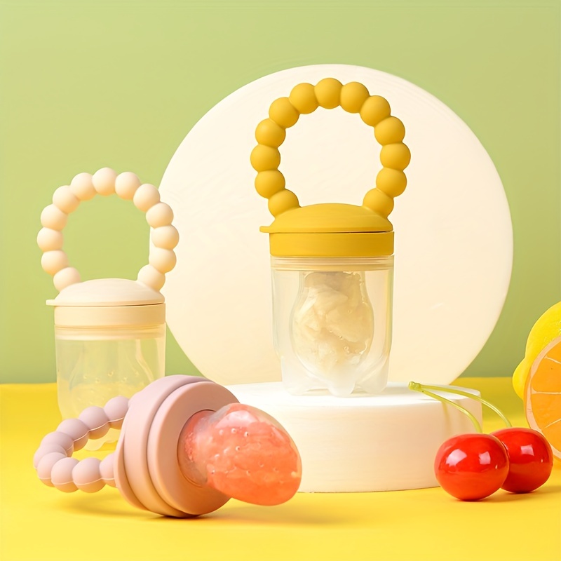 Silicone Baby Food Feeders Baby Fresh Fruit Feeder Pacifiers - Temu