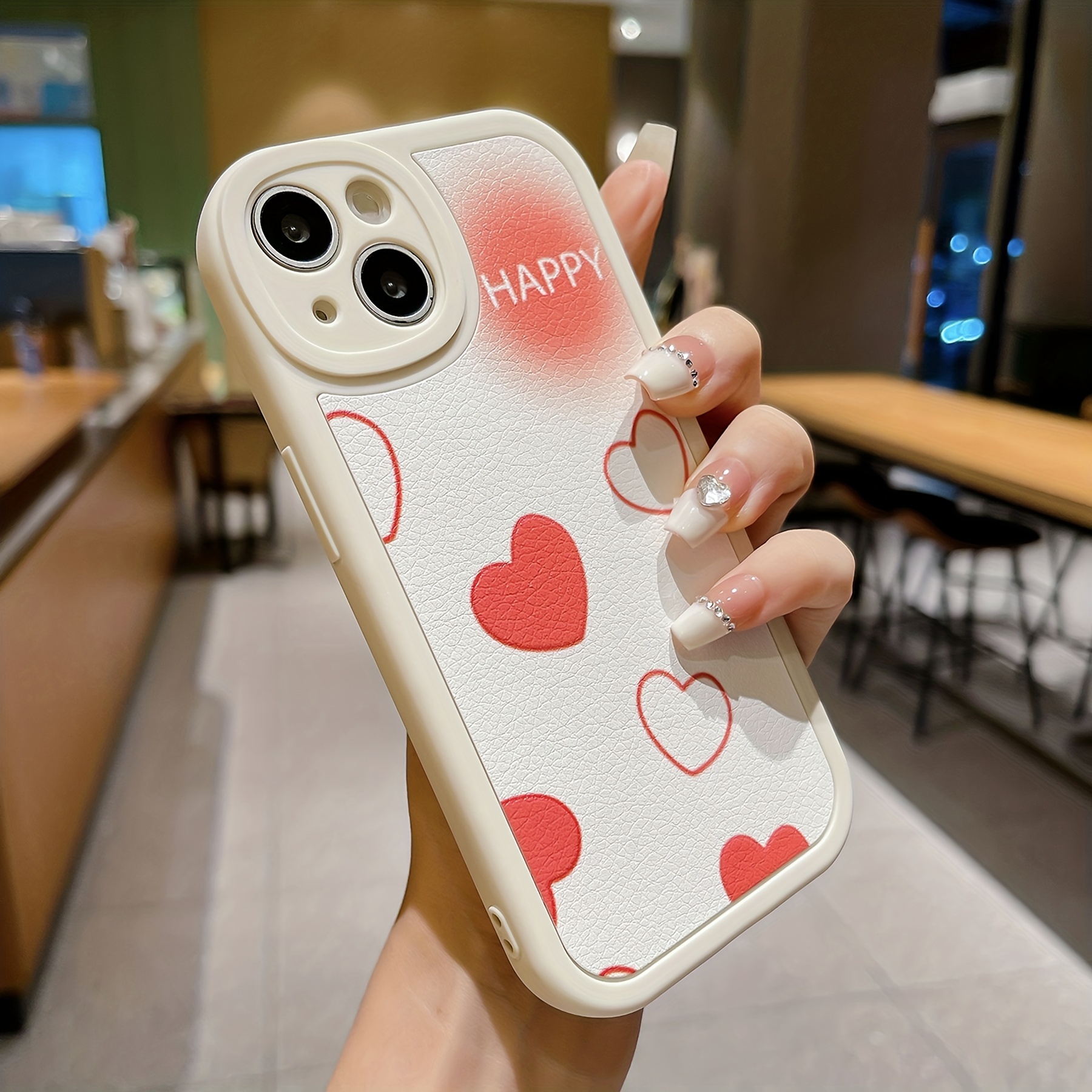 1pc Letter Pattern Anti-drop Tpu Soft Phone Case