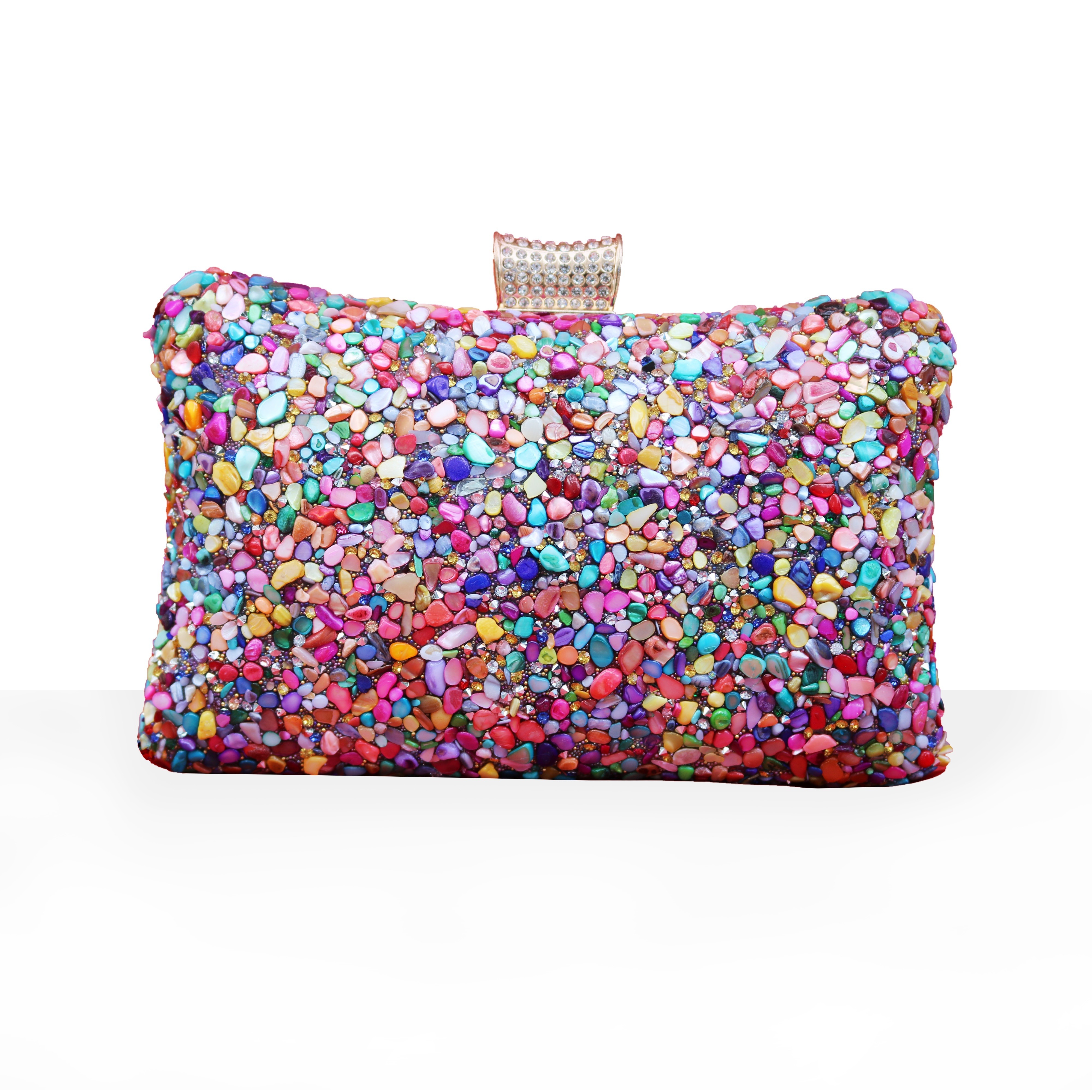 Glitter Rainbow Sequin Tassel Embellished Bag 