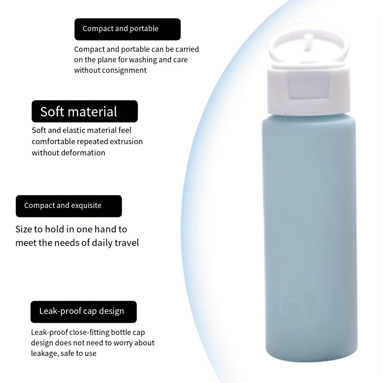 Cream - Solid Color Collection Water Bottle