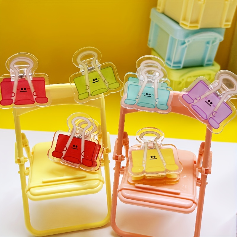 3pcs Small Cheese Sticky Note Clips - Student File Clips