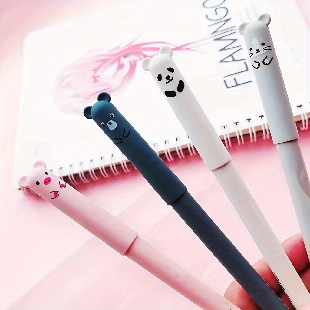 Erasable Gel Pen 0.35 Crystal Blue Carbon Black Optional - Temu