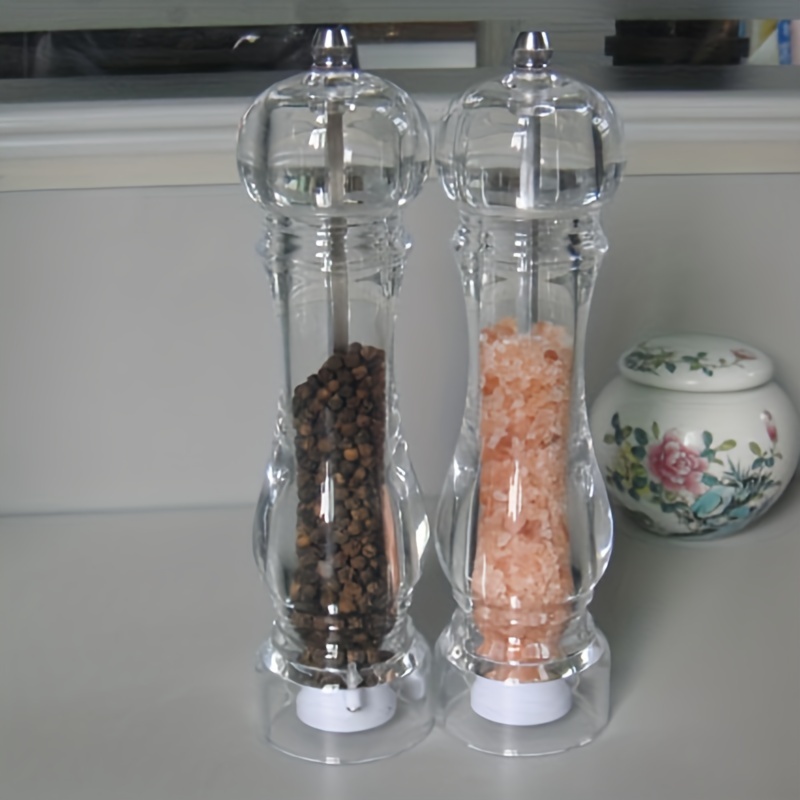 The New Acrylic Grinder Spices Salt Pepper Manual Grinders Mill