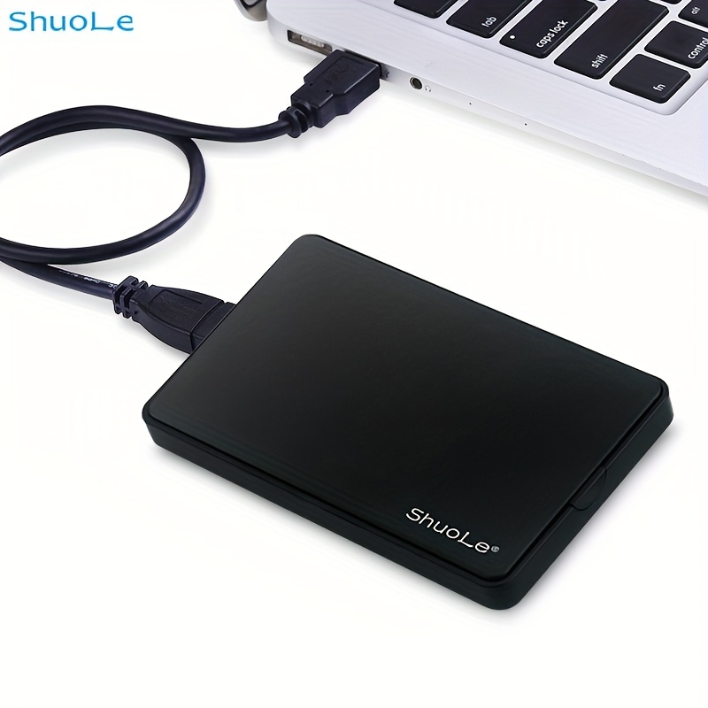 2.5 Inch USB 3.0 SATA HDD Enclosure, Portable SATA To USB 3.1 Hard Drive  Reader With Upgraded Cable For 2.5'' SSD HDD On Business Travel, Up To 6TB, 