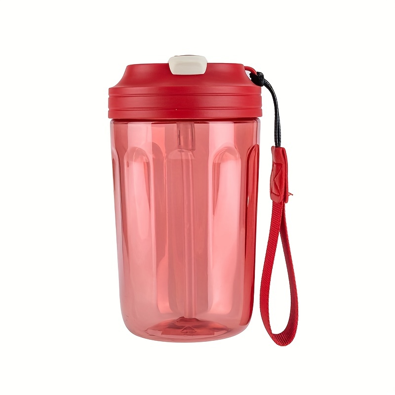 Large Capacity Water Bottle With Straw Portable Clear - Temu