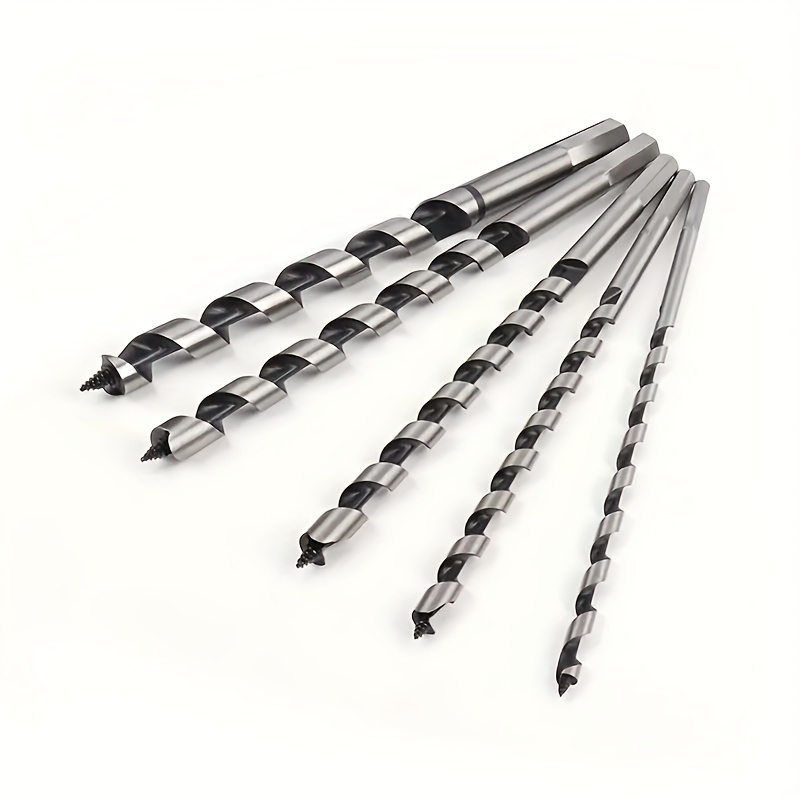 

5pcs High-quality Twist Wood Drill Bit Set For Effortless Woodworking - 6-14mm Sizes For Center Drilling And More