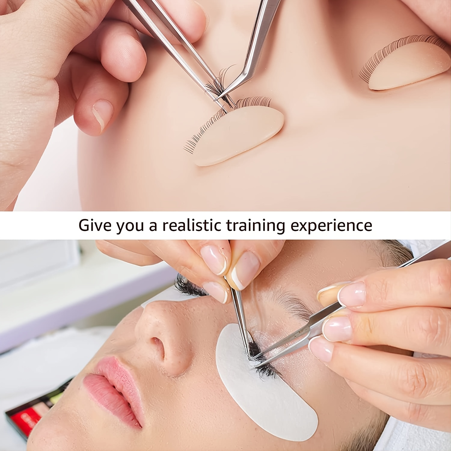 Professional Mannequin Head Eyelash Extension Training Kit - Includes Replacement  Eyelids For Perfect Practice - Temu