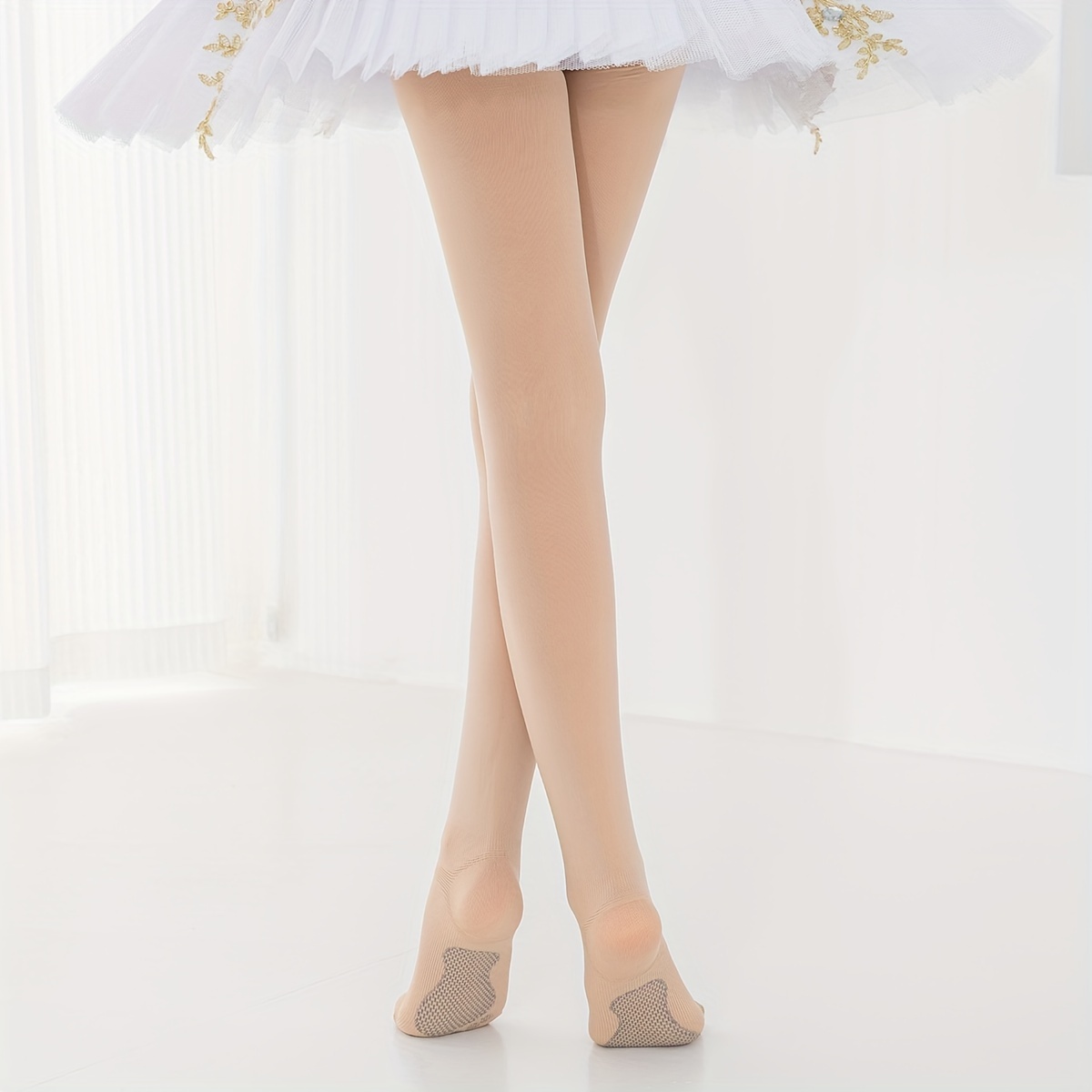 Ballet Tights Girl's Non slip Knitted Soft Dance Pants - Temu