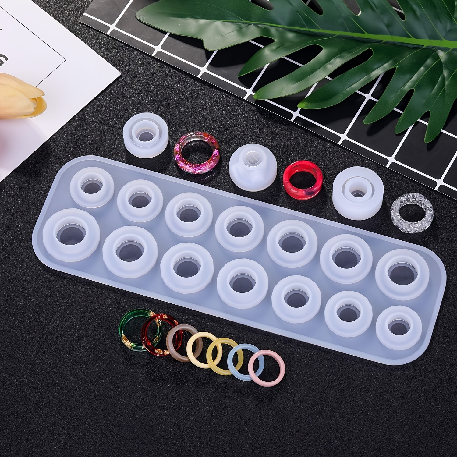 11Pcs Resin Molds Jewelry Earrings Silicone Molds for Epoxy Resin