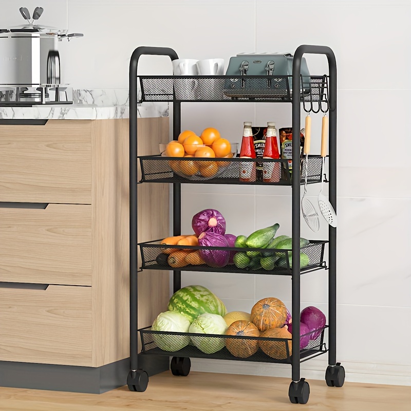 Storage Small Cart, Pantry Organizer And Storage Rack, Detachable 3-tier  Freestanding Garage Tools Organizer Stand, Heavy Duty Accessories Storage  Rack, Vegetable Fruit Snack Sundries Organizer (color : Black, Size : ) -  Temu