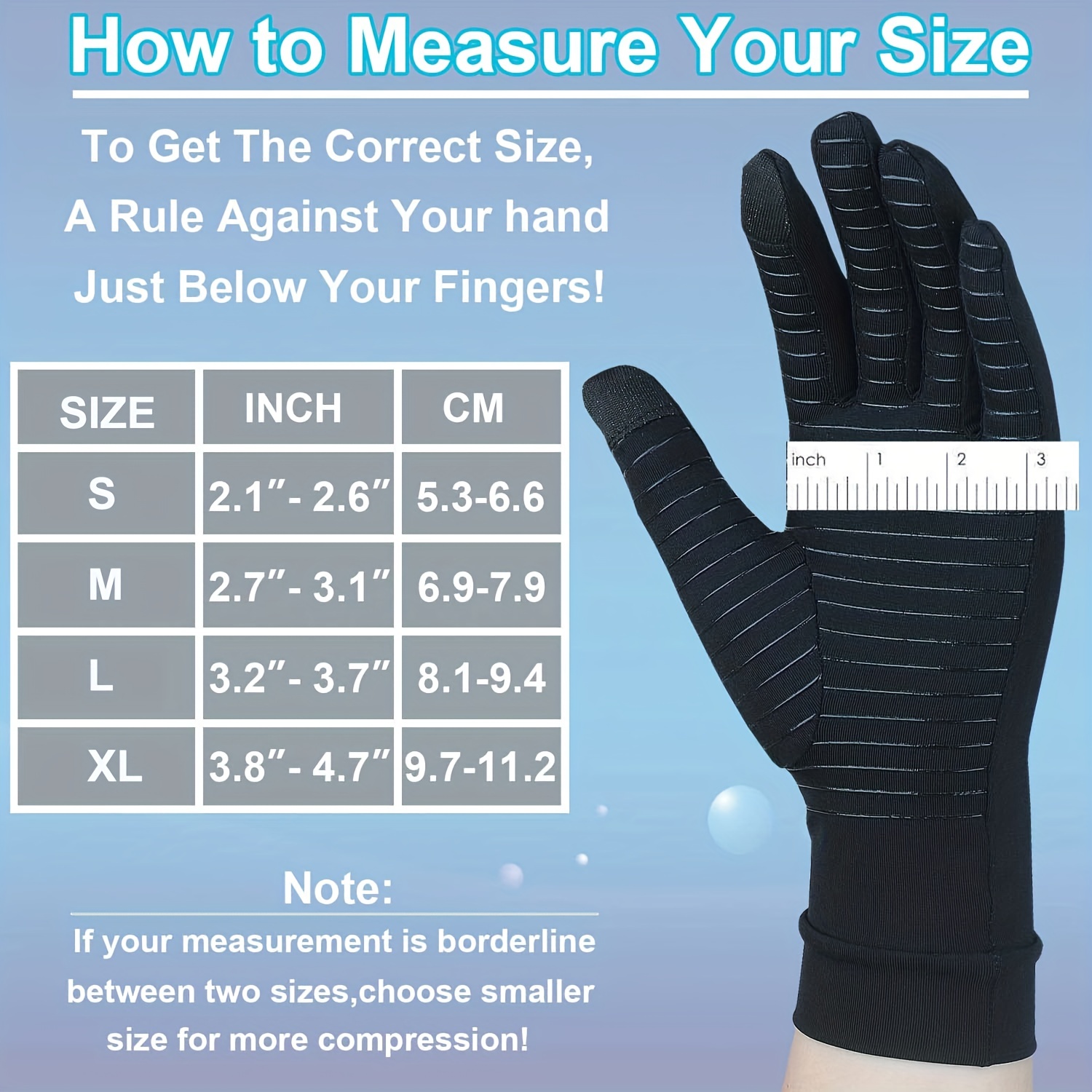 2 pares de guantes de compresión para artritis, articulaciones