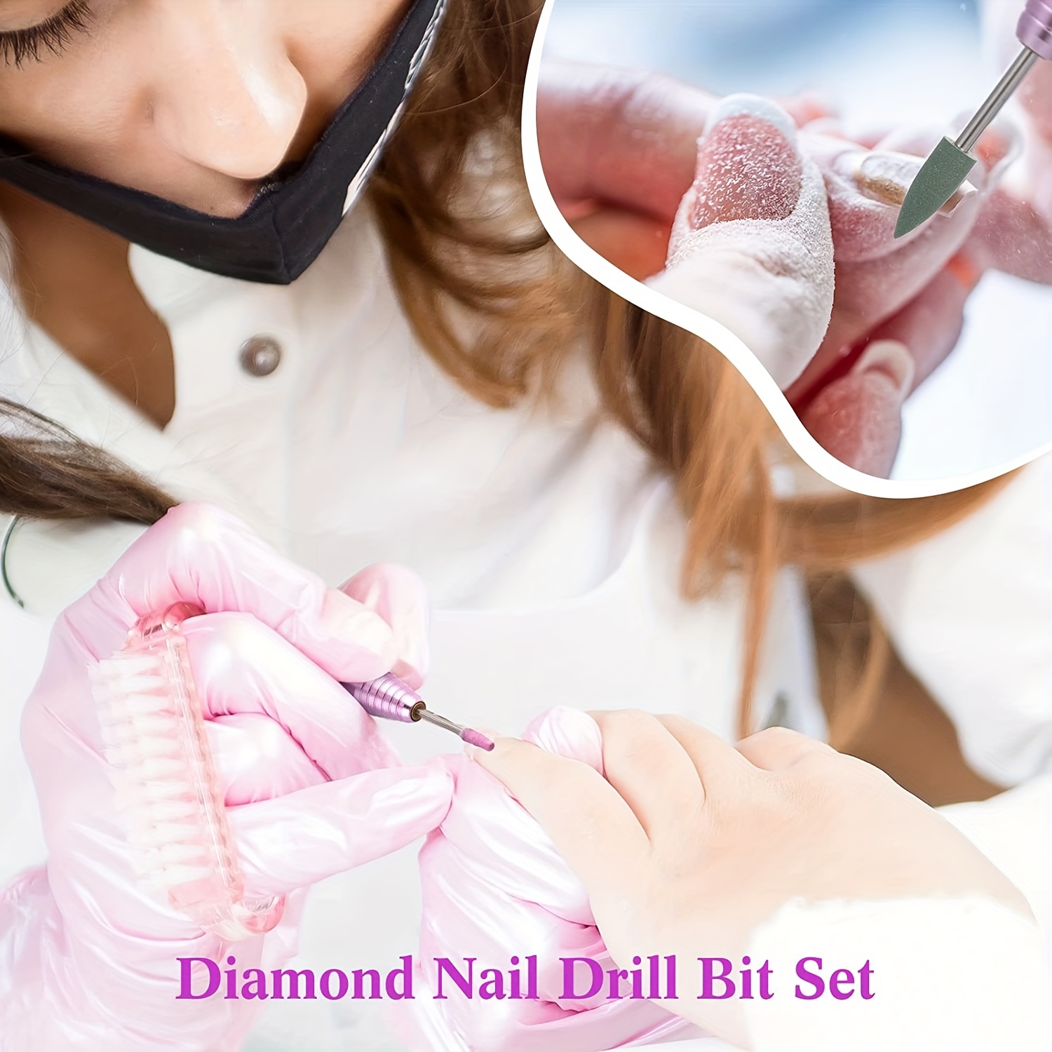 Acheter 6 pièces/ensemble diamant Nail Art forets électriques