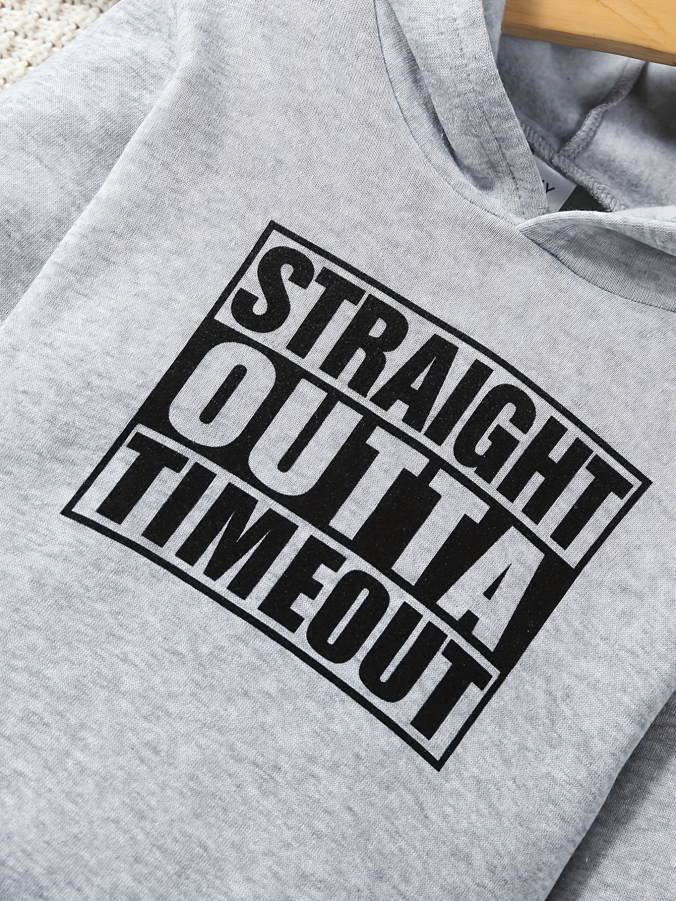 Straight outta timeout top hoodie