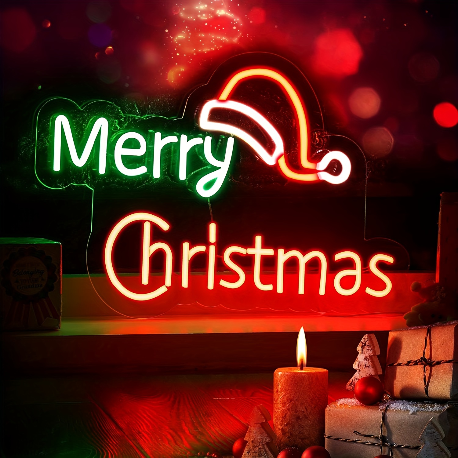 Merry Christmas Neon Lights Christmas Decoration Led - Temu