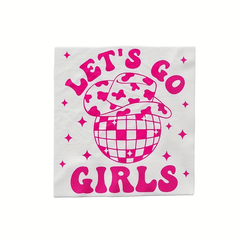 Let's Go Girls Party Cowgirl Paper Plates Dessert Plates