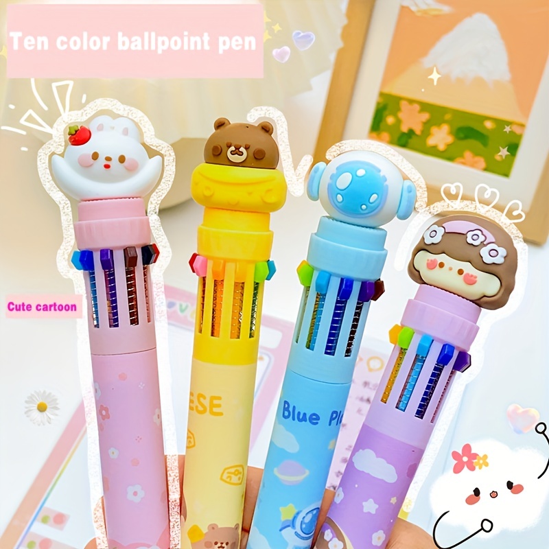 Cartoon Ten-Color Ballpoint Pen Cute Student Creative Stationery