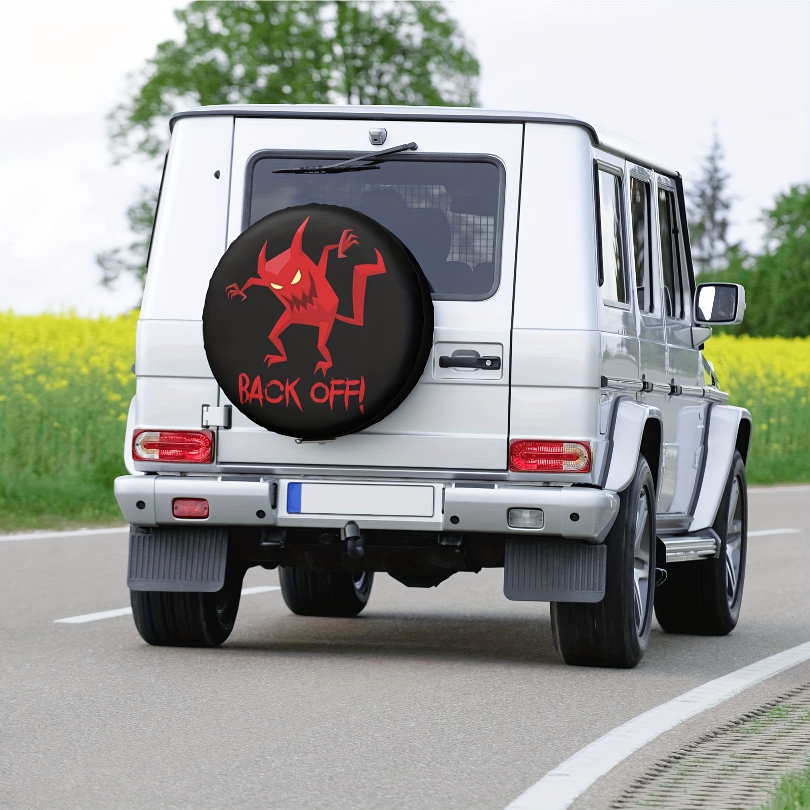 Camper Spare Tire Cover Wheel Cover Dust-proof Polyester Fit For Rv Trailer  Suv Truck Trailer Camper-funny Horse Temu