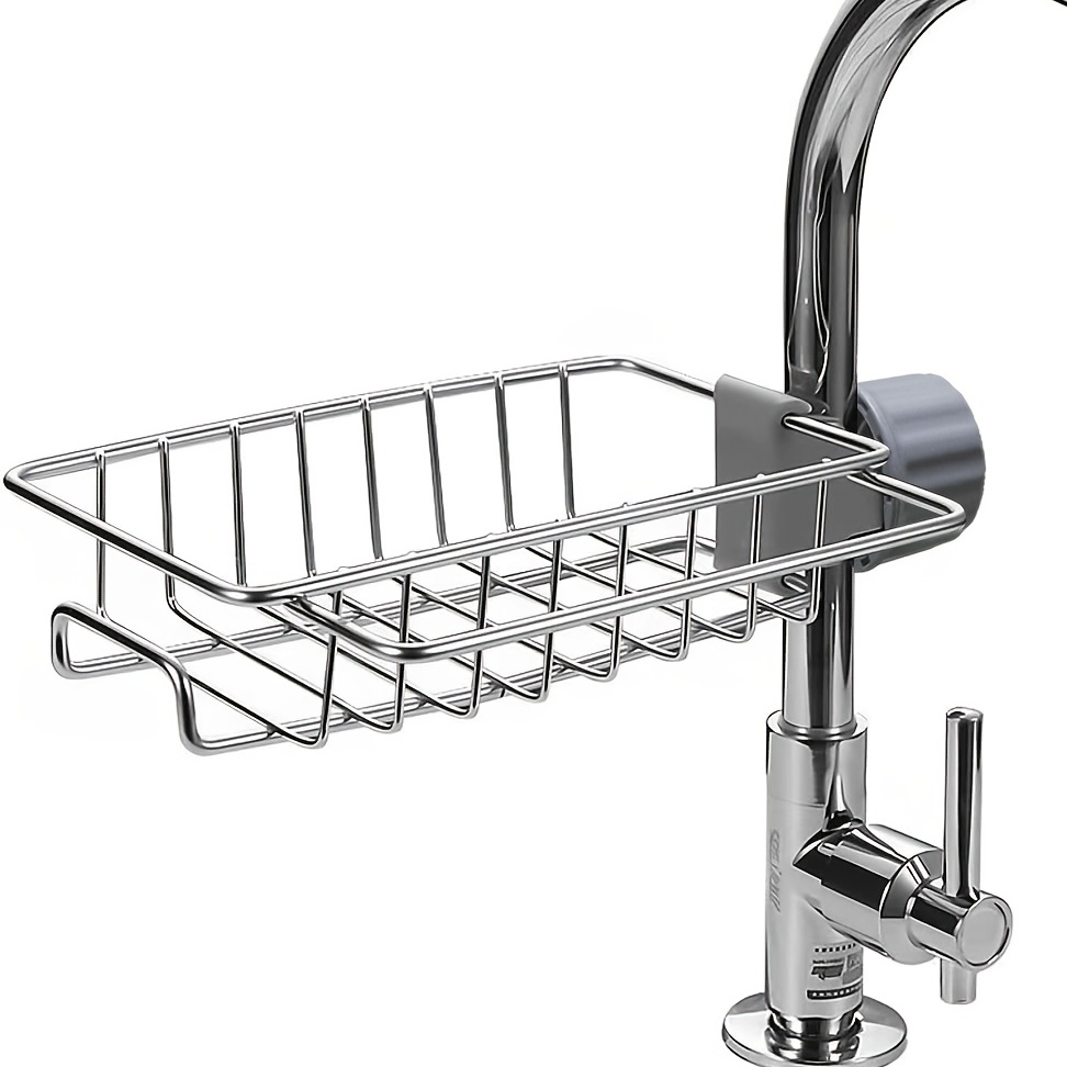 Faucet Sponge Holder Sink Caddy Organizer Over Faucet - Temu