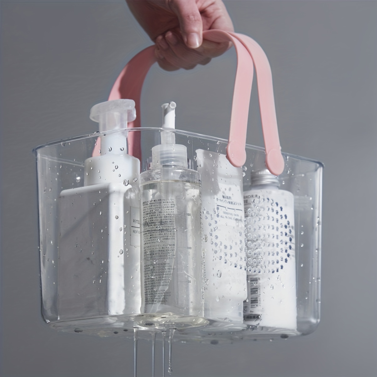 New Shower Caddy Bath Basket Plastic Organizer Storage Tote with