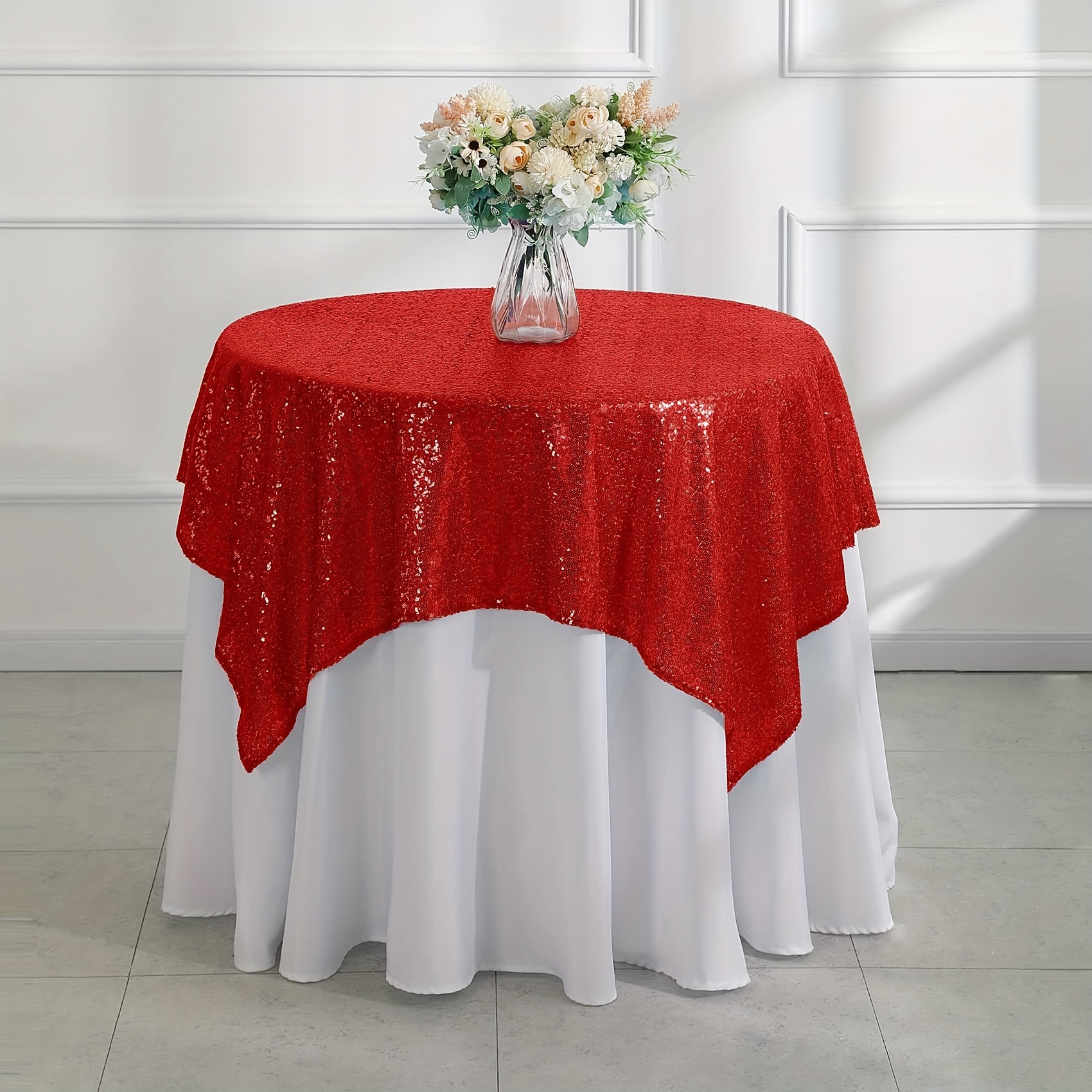  Mantel redondo de 120 pulgadas, resistente a las manchas y a  las arrugas, lavable, mantel de tela decorativa para mesa de comedor,  fiestas de bufé y bodas, color turquesa : Hogar