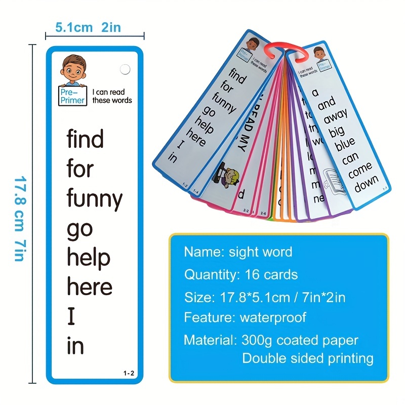 220 Sight Words Cards Students 3 8 Years Vocabulary Building - Temu