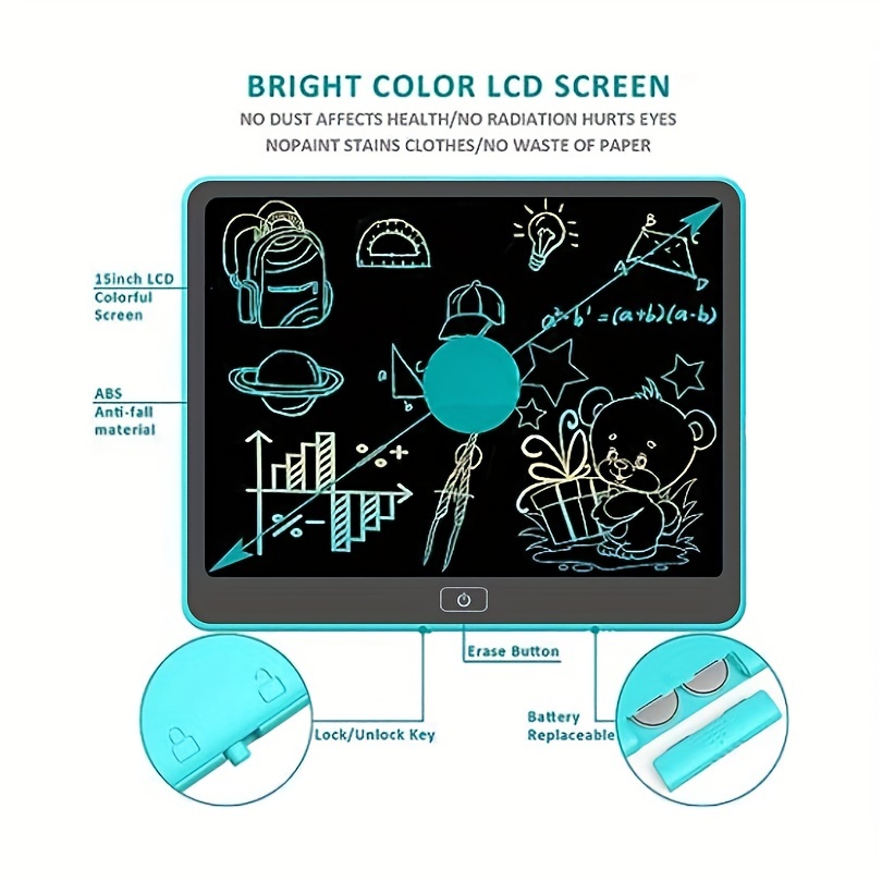 LCD Writing Tablet Doodle Board, Colorful Drawing Pad