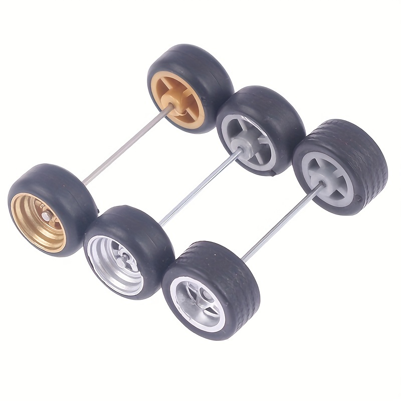 1/64 Wheels Hotwheels Rubber Tire Model Car Modified Parts - Temu