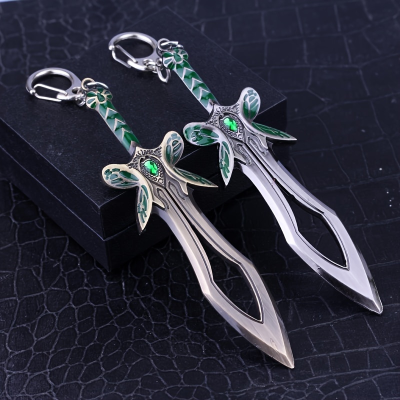 Butterfly Sword Keychain Weapon Model Car Keyring Bag Charm - Temu