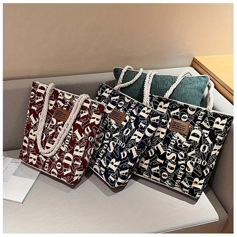 vintage bucket bag fashionable single shoulder bag versatile simple floral shopping tote details 2
