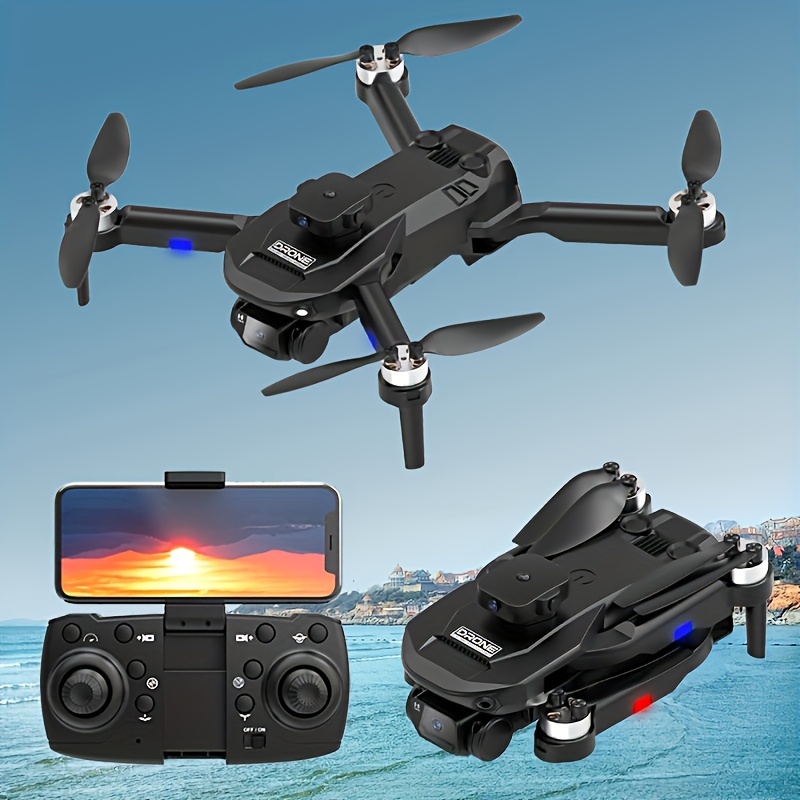  Dron de fotografía aérea mejorado con cámara 4K - Drone de  juguete de control remoto para niños - Cuadricóptero plegable con retención  de altitud, modo sin cabeza, dron con cámara para