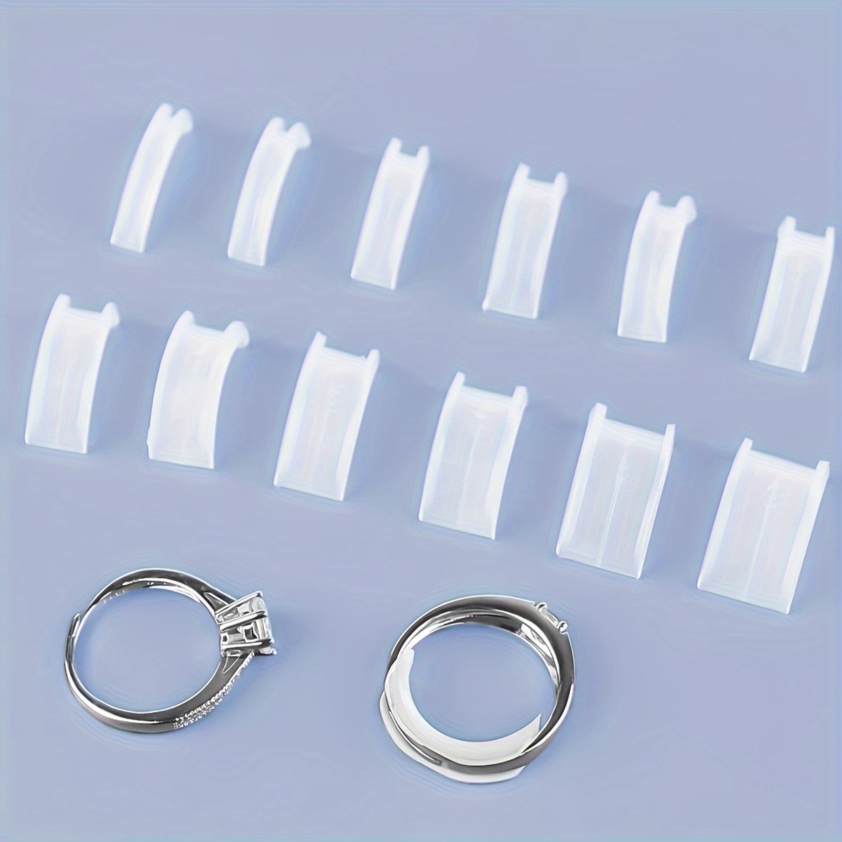 Different Size Silicone Invisible Ring Sizer Adjuster Ring - Temu