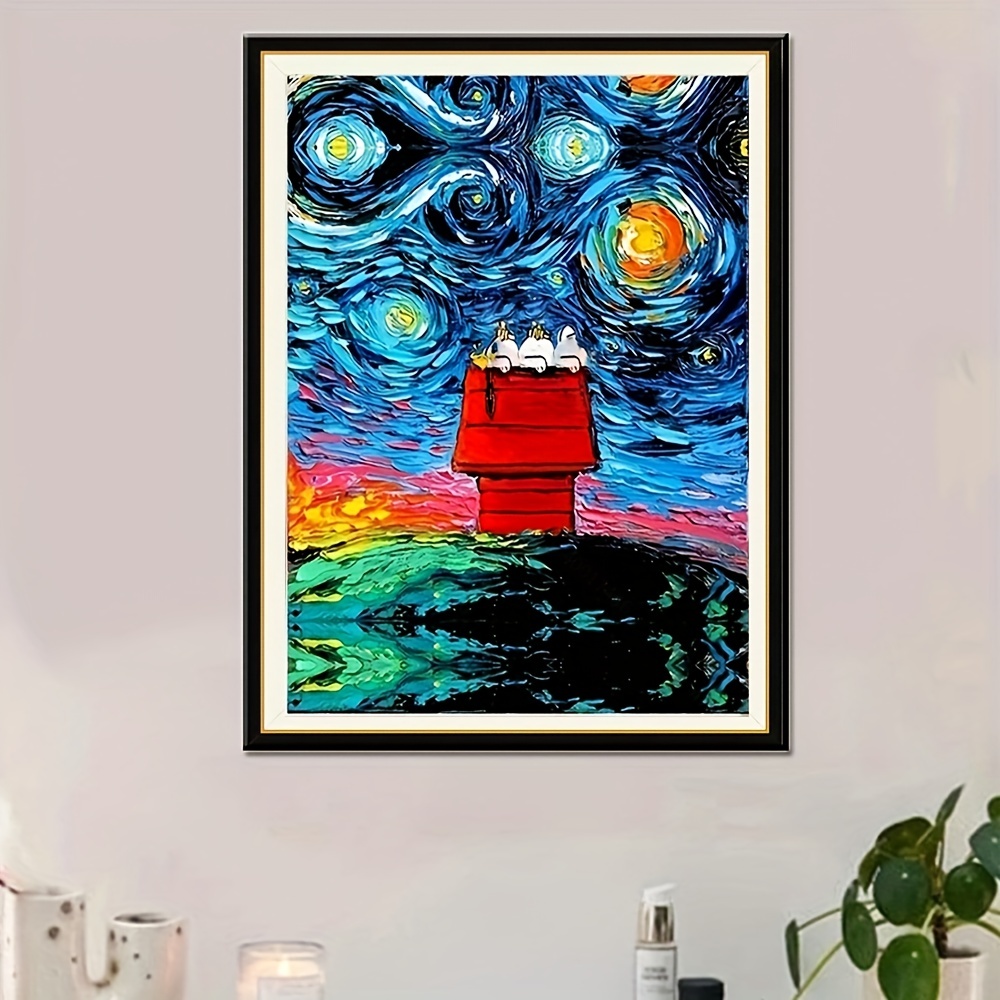 5D DIY Artificial Diamond Painting Landscape Series Starry Sky Ocean  Diamond Painting For Living Room Bedroom Decor