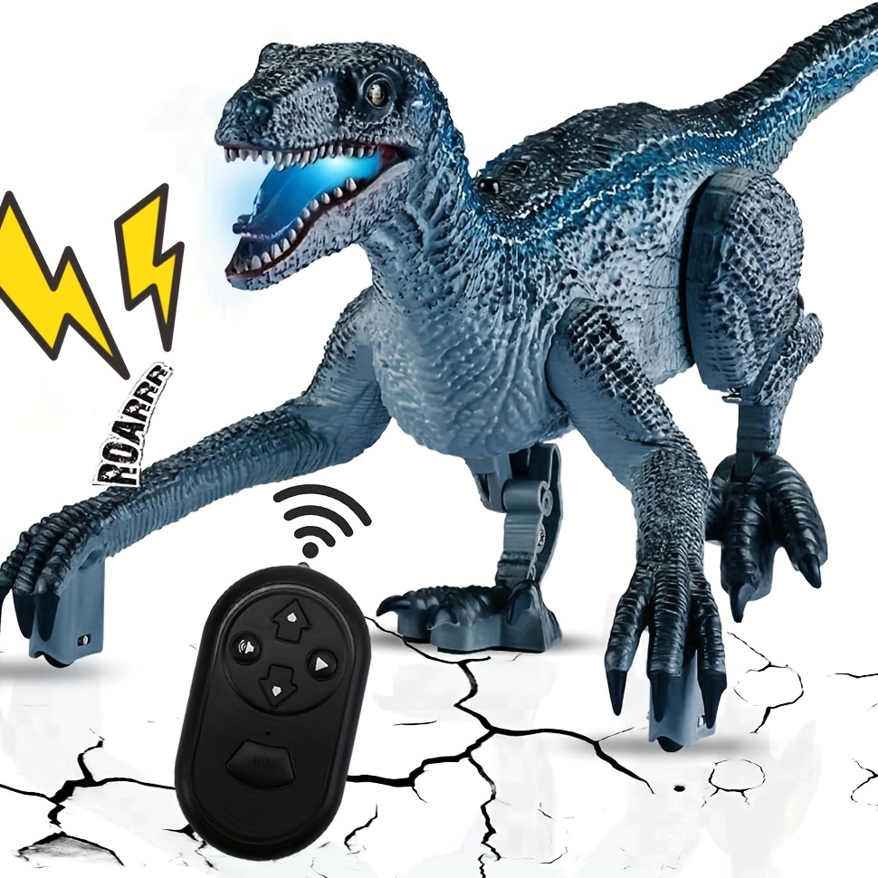 Jouet robot électronique télécommandé de dinosaure marchant - Temu