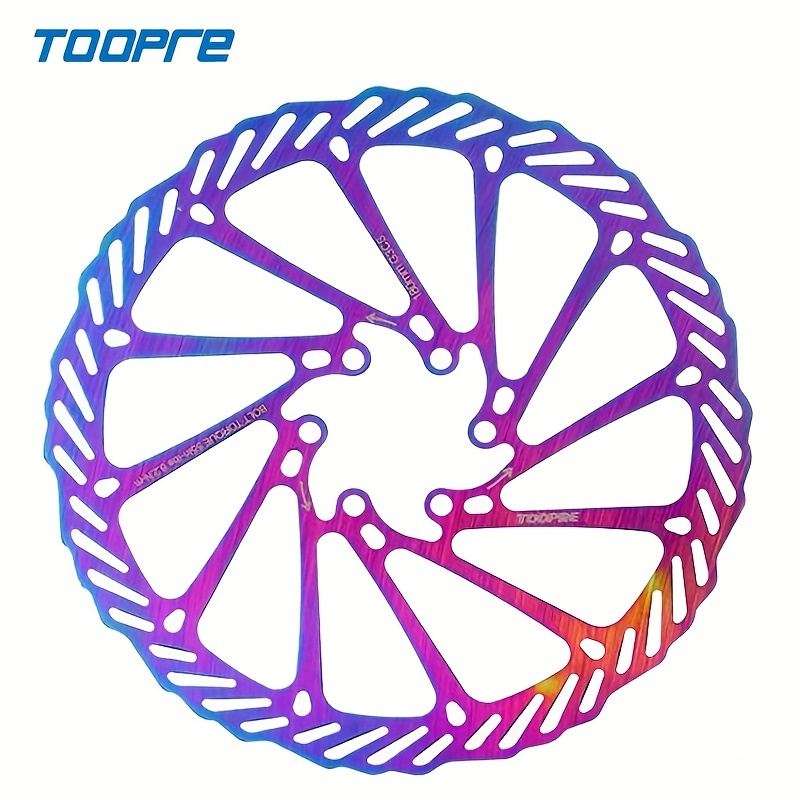 

TOOPRE Rotor de frein à disque de vélo, 160 mm/1,73 pouce 180 mm/7,08 pouces Pièces de rotor de route à disque hydraulique pour vélo de montagne
