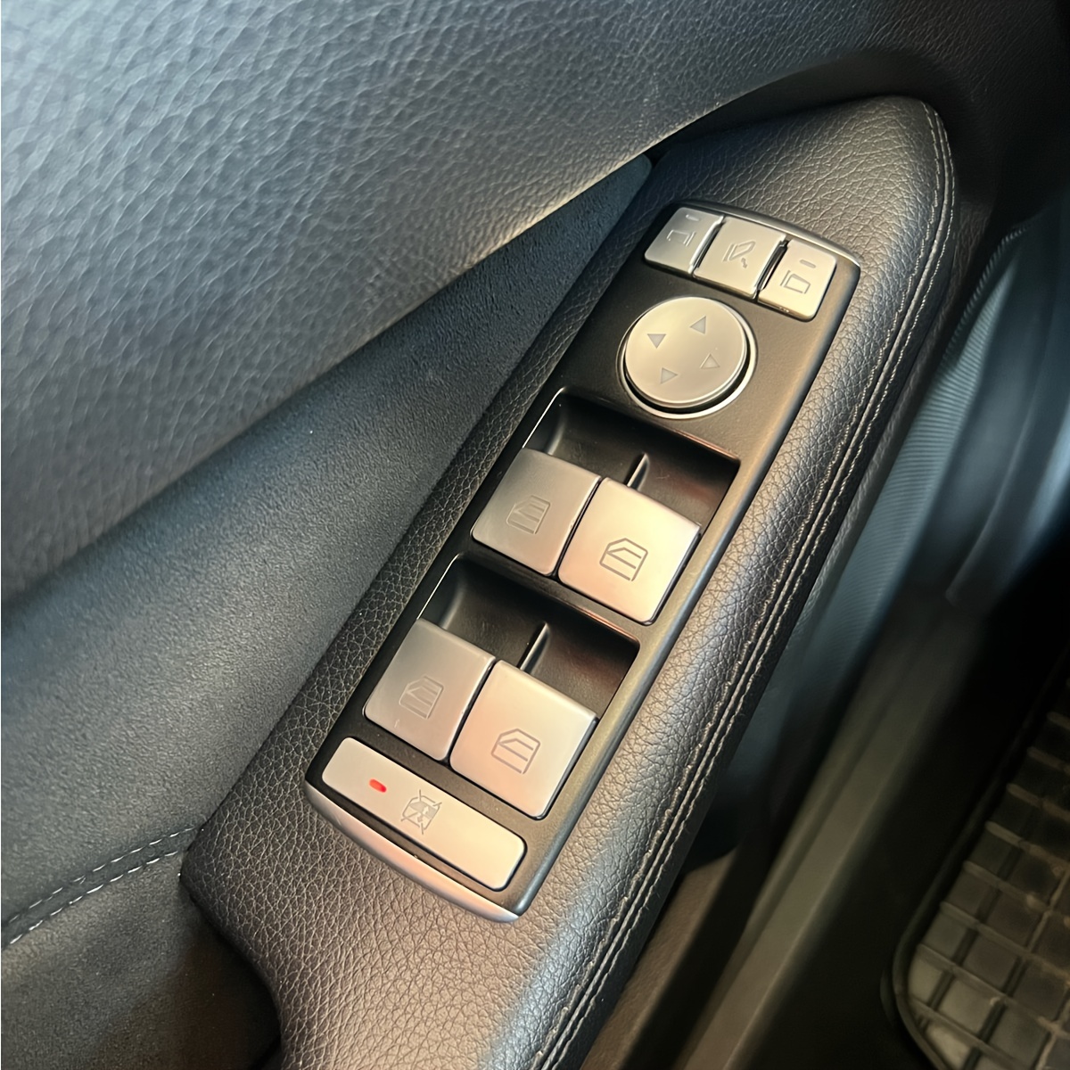 Abs Car Window Lift Button Frame Trim Sticker Fit A B C E Gle Gla Cla Glk  Ml Gl Cls Class W176 W246 W204 W212 W166 C117 X156 X204 - Automotive - Temu