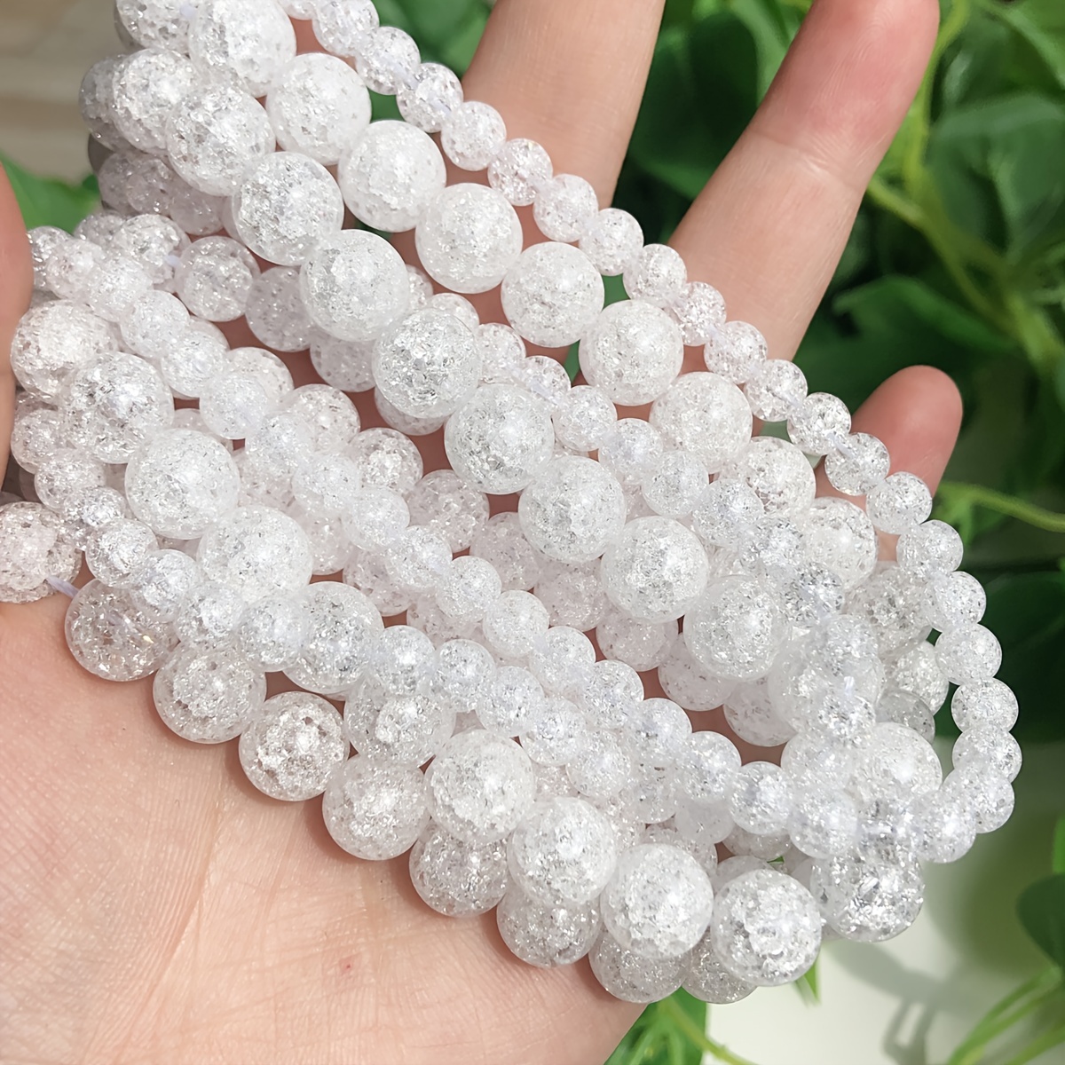 Milky quartz sale beads