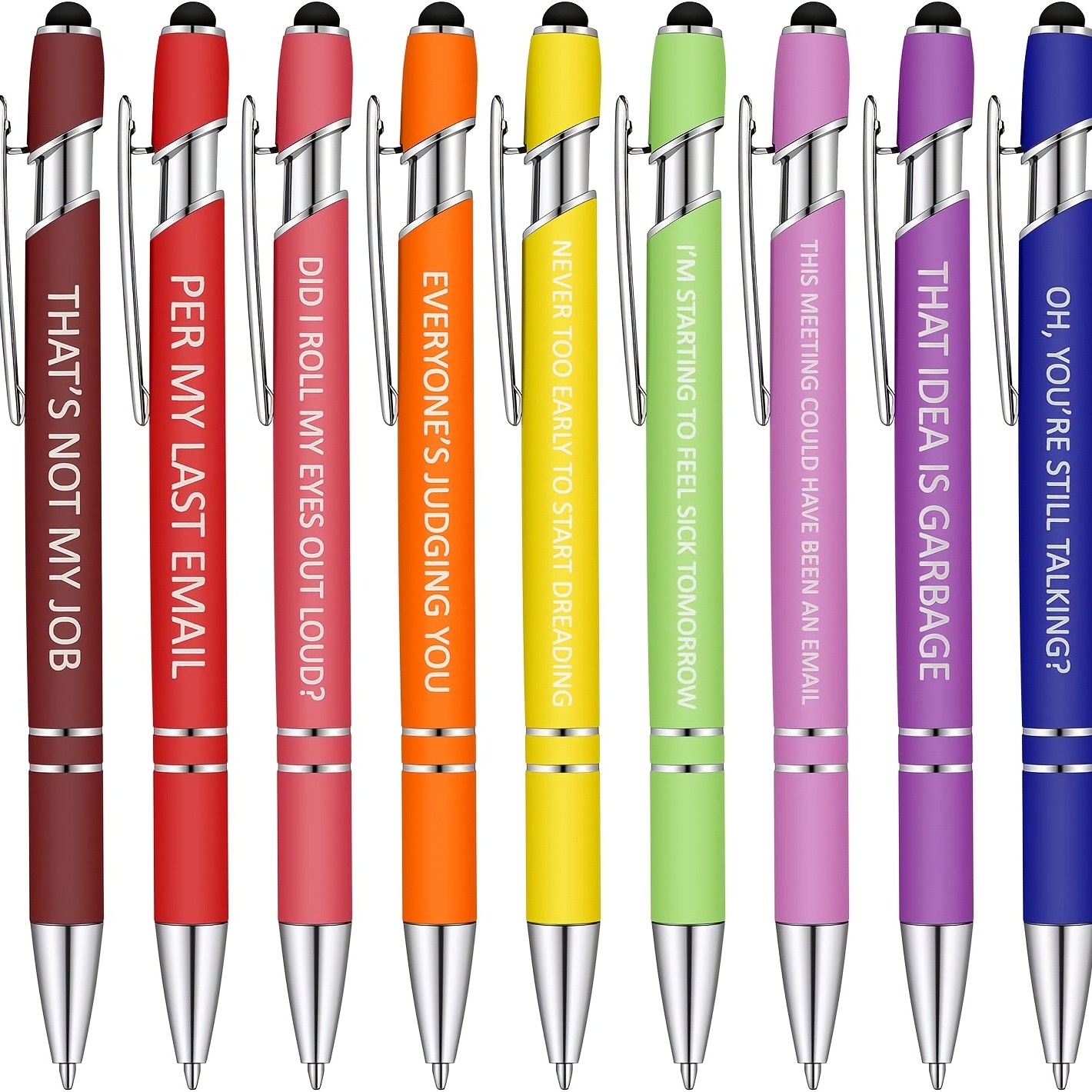 Inspirational Quotes Ballpoint Pens Funny Cute Work Pen With - Temu