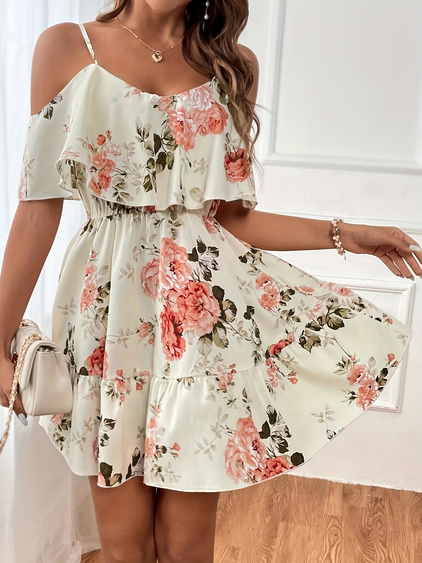  Vestidos casuales de verano para mujer, vestido floral
