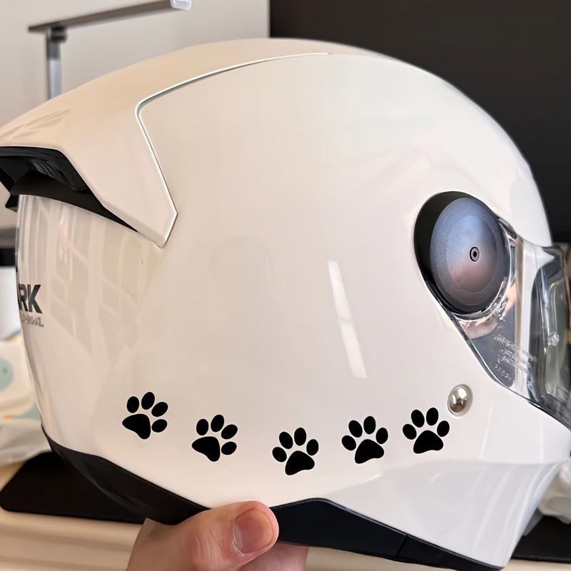 fun animal paw print motorcycle helmet sticker, suitable for