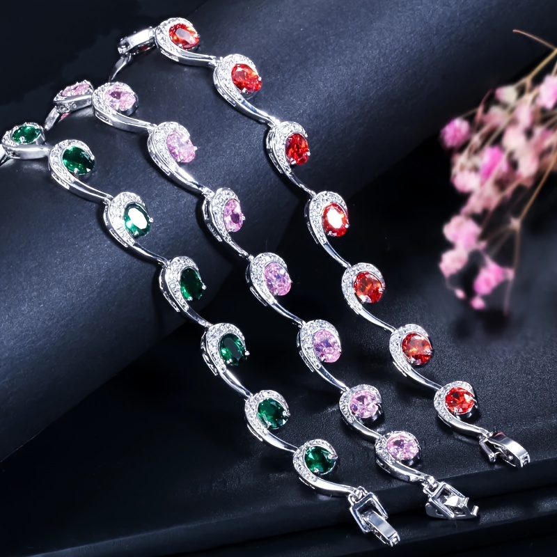 

Exquisite Elegant Unique Zircon Chain Bracelet, Hand Jewelry Female Gift