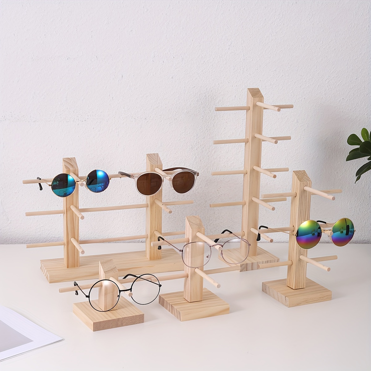 BNNP Brillenregal Leitergläser Display Ständer Brillen Rahmen Gläserhalter  Mehrschichtiger Display Ständer Dekorationen