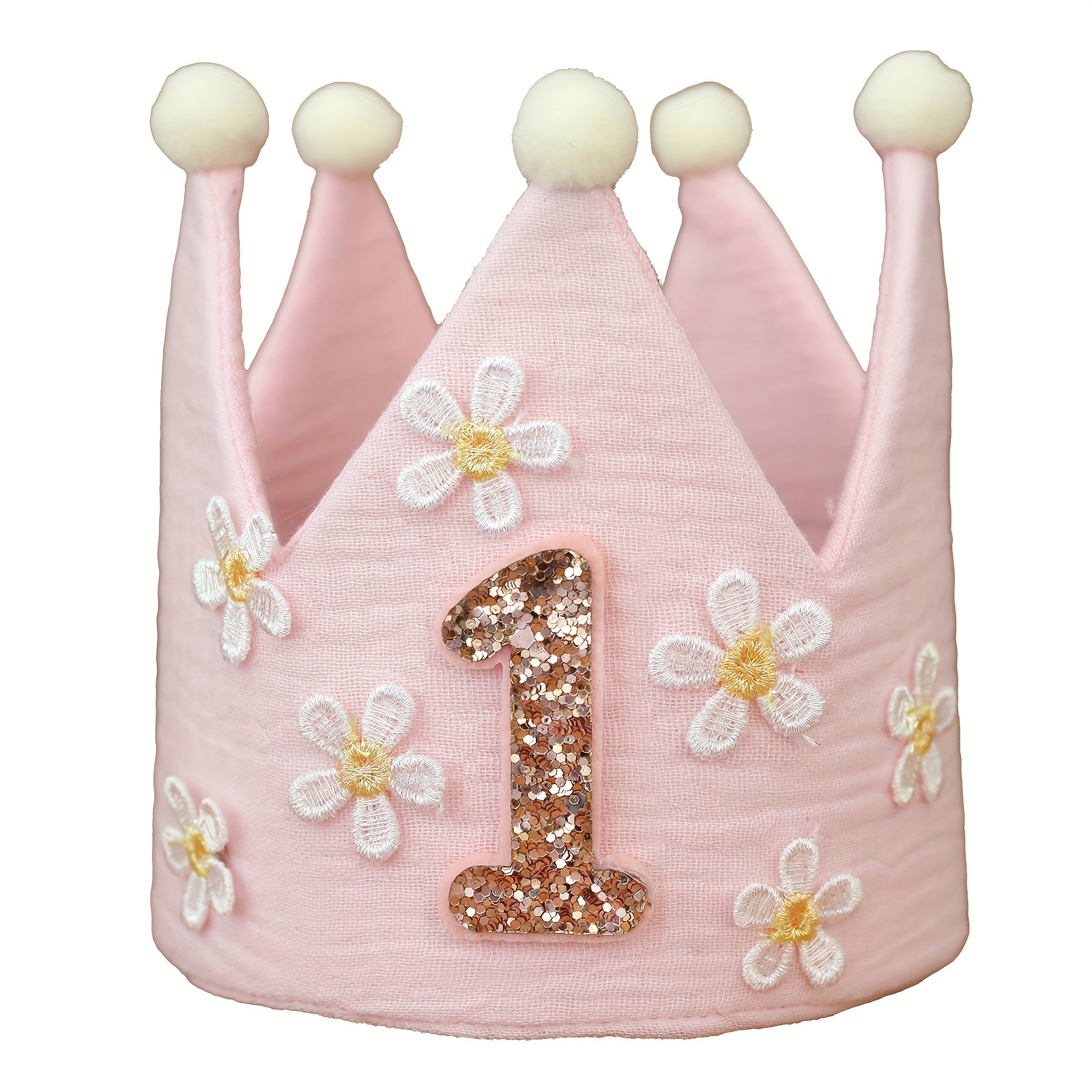 1 Año Edad Bebé Corona Pequeña Margarita Sombrero Cumpleaños - Temu