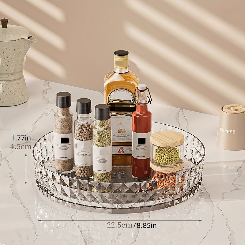  Makeup Skincare Organizer Perfume Rotating Wood Cosmetic  Display, 2 Tier Lazy Susan Turntable for Vanity, Bathroom : Beauty &  Personal Care