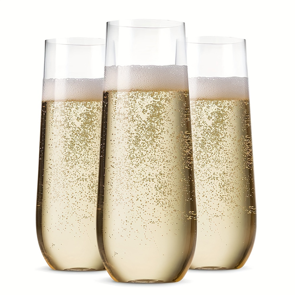 Copas de plastico para brindis fiestas champagne desechables