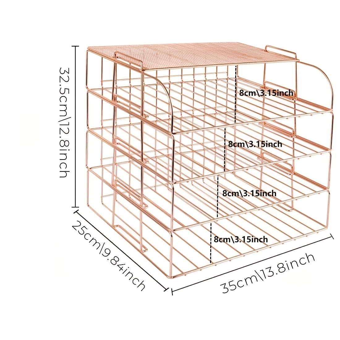 Stainless Steel Stackable File Holder