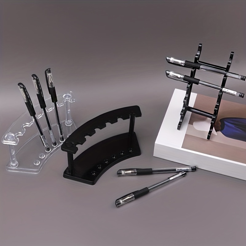 Acrylic Transparent Pen Holder Display Stand Multifunctional Pen Display  Stand 6/12-Slots Eyebrow Pen Stand Makeup Brush Rack