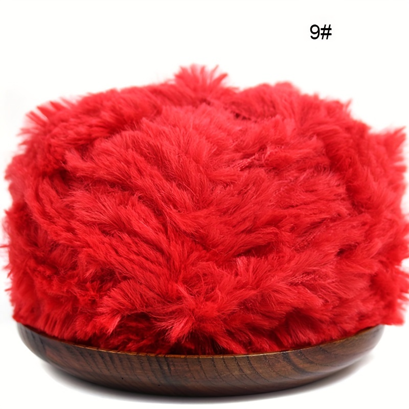 1pc Faux Mink Fur Yarn Soft Yarn For Diy Knitting And Crocheting