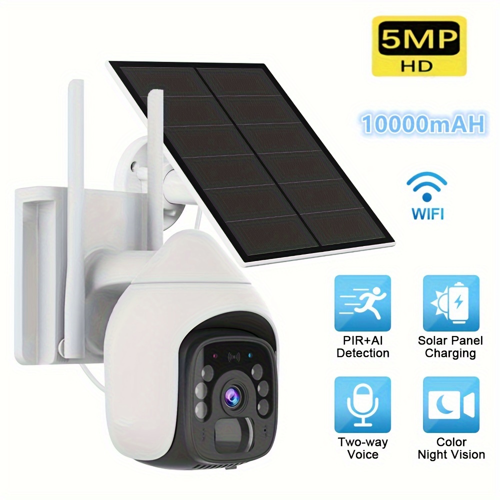 Cámara Solar Baterías WiFi PIR Full HD 1080p SD Tuya Smartlife CCTV