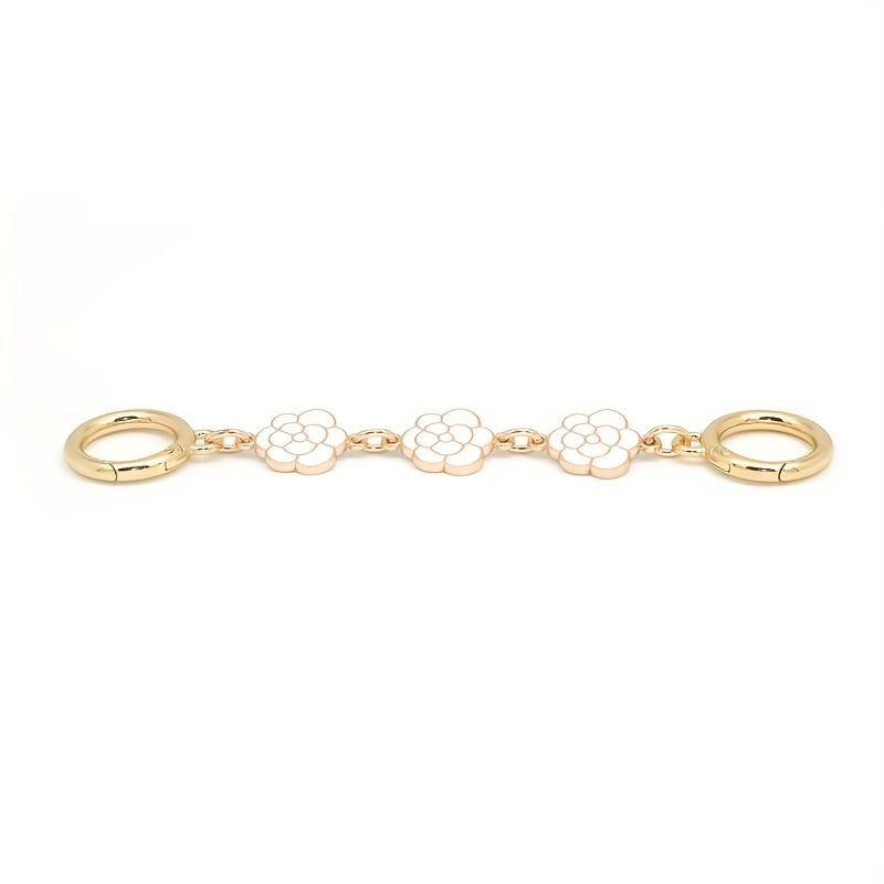 Camellia Flower Extension Chain Handbag Strap Extender