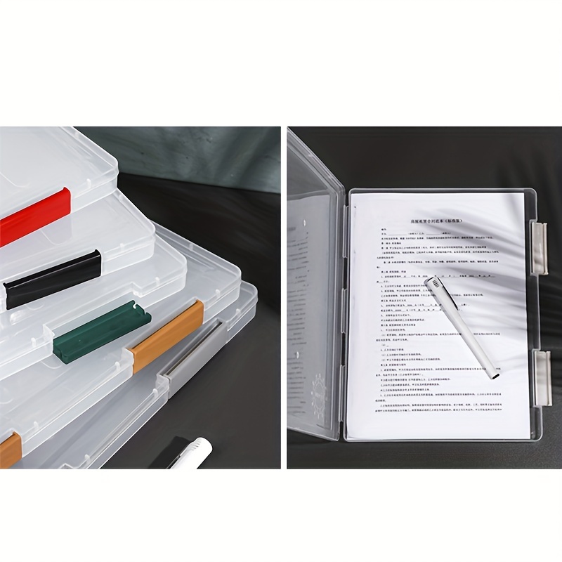 Boîte De Rangement De Documents En Plastique Pp Transparent